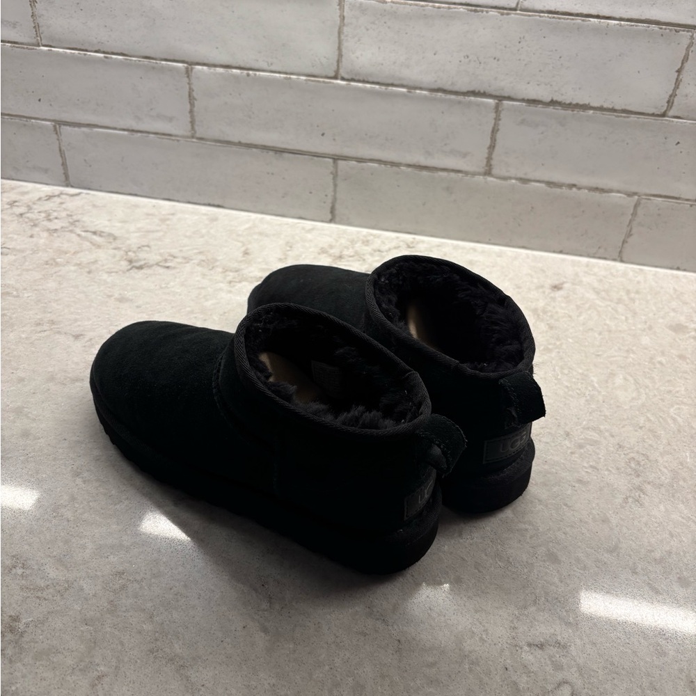 Black Suede Ankle Boots - Picture 4 of 5